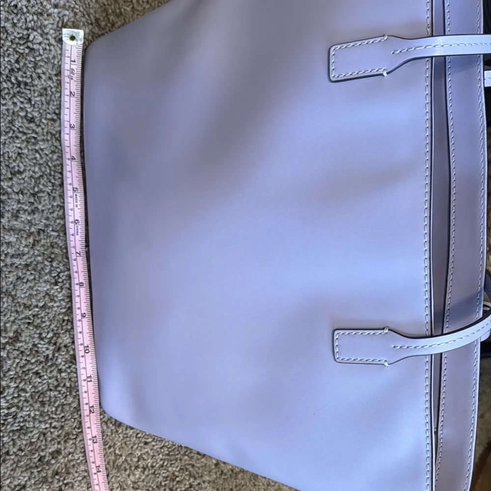 kate spade Lilac Leather Tote with Gold Logo